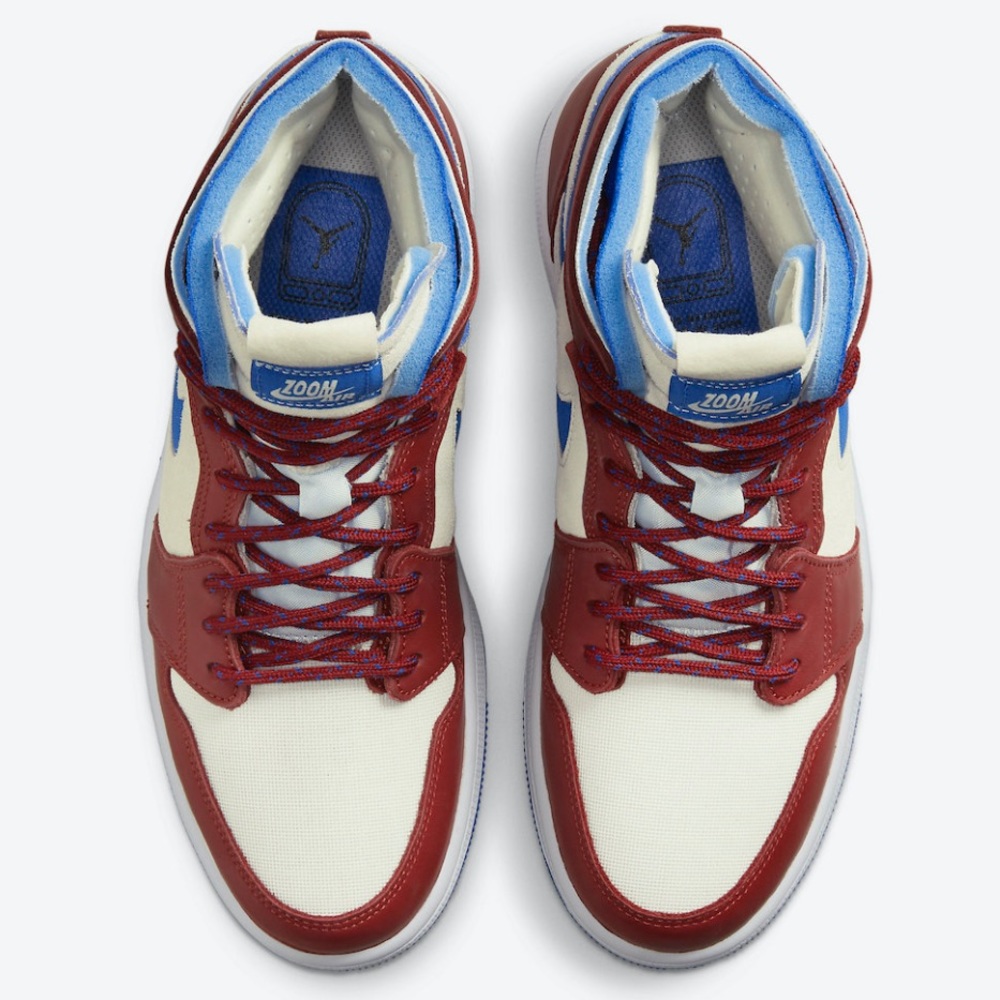 NEW AIR JORDAN 1 ZOOM Air CMFT “TEAM RED” Shoes - Picture 5 of 8
